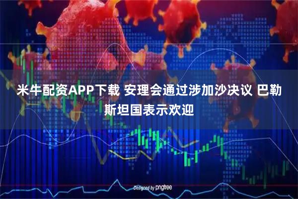 米牛配资APP下载 安理会通过涉加沙决议 巴勒斯坦国表示欢迎