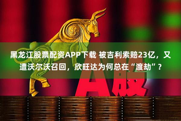 黑龙江股票配资APP下载 被吉利索赔23亿，又遭沃尔沃召回，欣旺达为何总在“渡劫”？